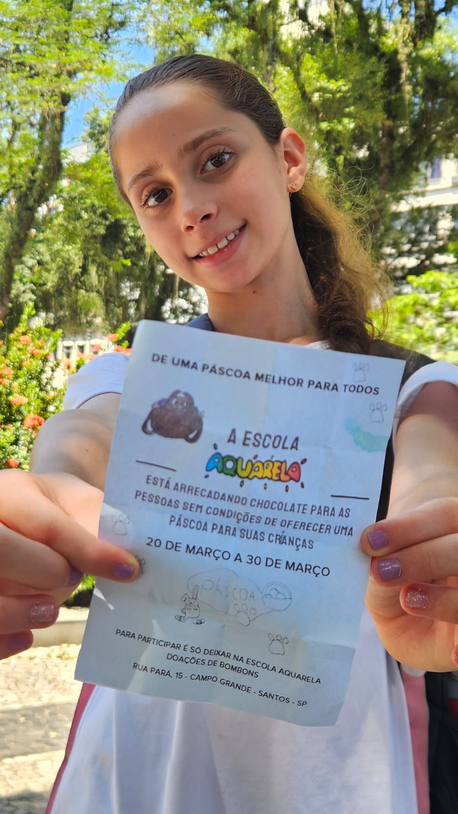 Doce atitude: crianças do Fundamental se unem por uma Páscoa solidária